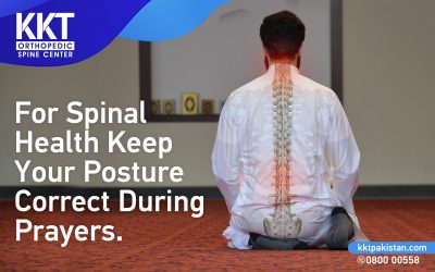 For spinal health keep your posture correct during prayers.
